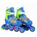 Bright surface inline skates with stitches